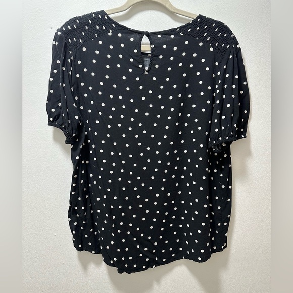 Popsugar Smocked Shoulder Puff Sleeve Blouse - Picture 2 of 5